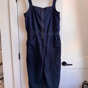 Dark Blue Denim Jumpsuit